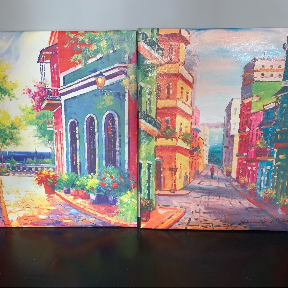 Colorful Canvas Oil Paintings From Puerto Rico 🇵🇷